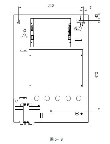 GST-QKP04、GST-QKP04/2气体灭火控制器安装示意图