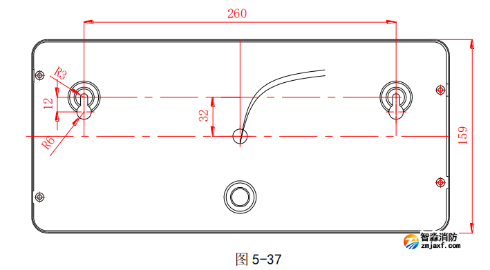 海湾GST-LD-8335H手动自动状态指示灯安装图