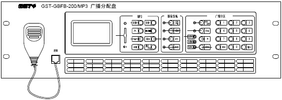 GST-GBFB-200/MP3广播分配盘结构特征