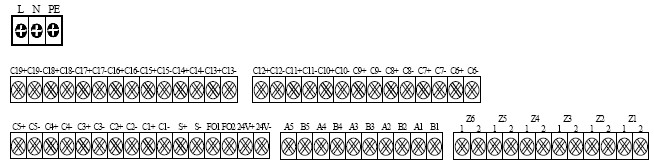 控制器外接线端子示意图