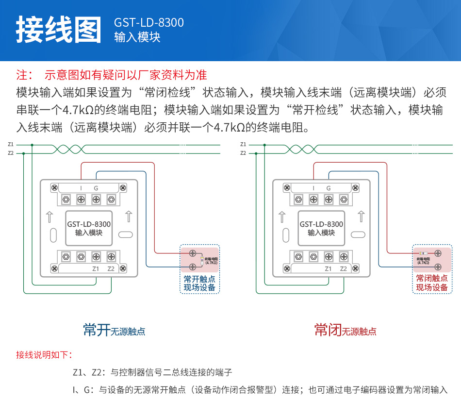 GST-LD-8300输入模块