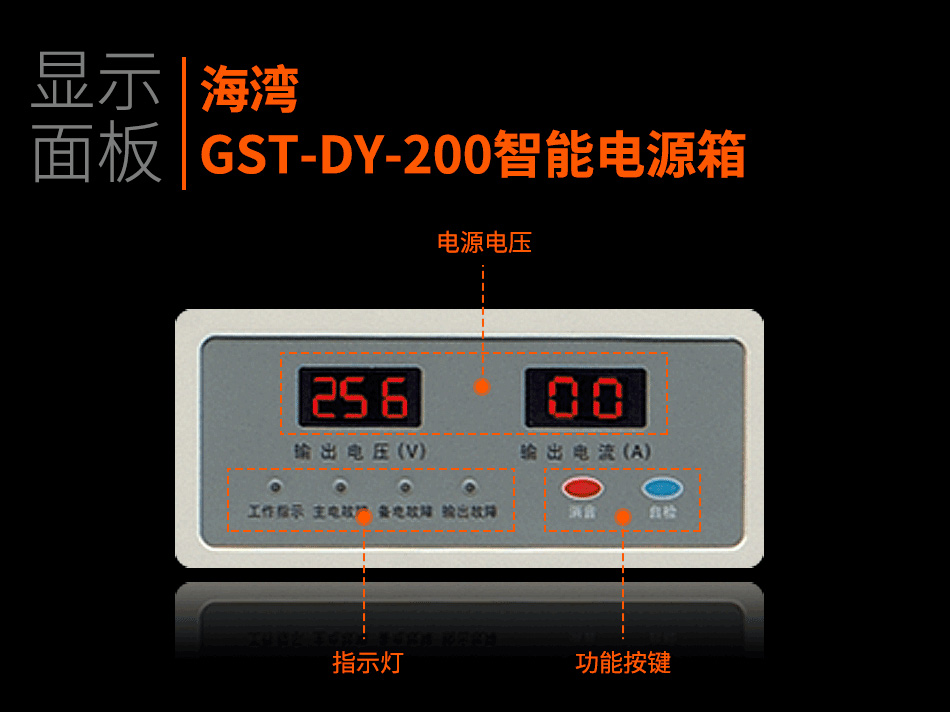 海湾GST-DY-200智能电源箱显示面板