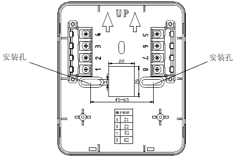 GST-LD-8318紧急启停按钮外接端子示意图