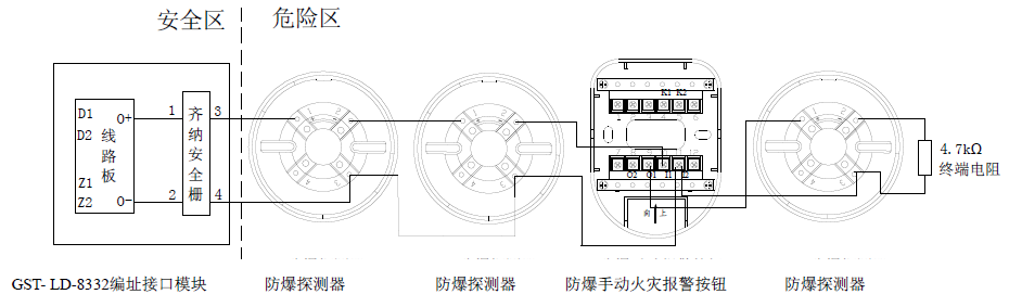 JTY-GF-GST104(Ex)/T点型光电感烟火灾探测器