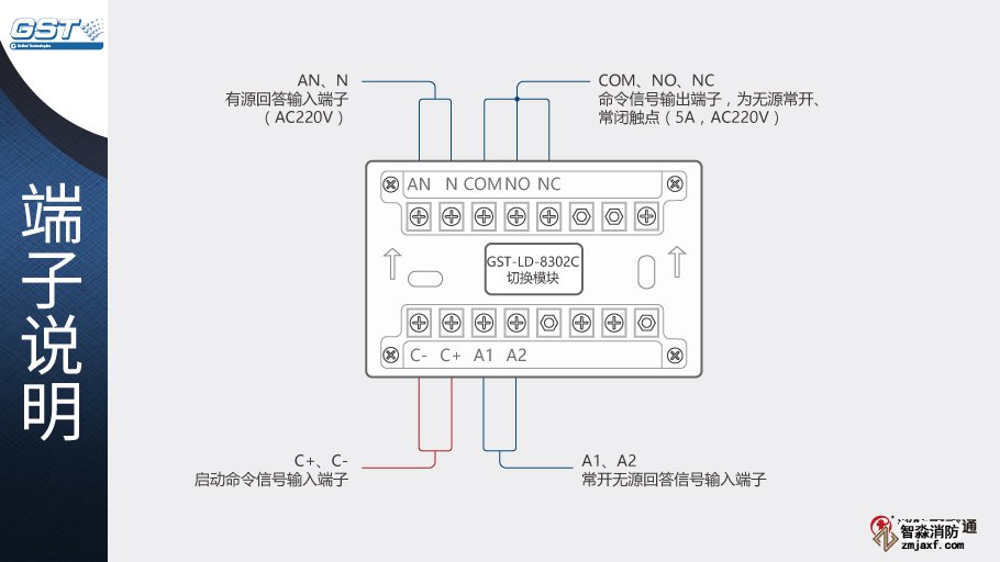 海湾GST-LD-8302C切换模块接线