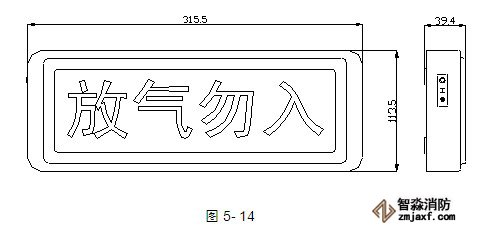 GST-LD-8317气体喷洒指示灯尺寸图