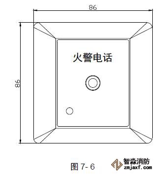 TS-GSTN603消防电话插孔外形尺寸图