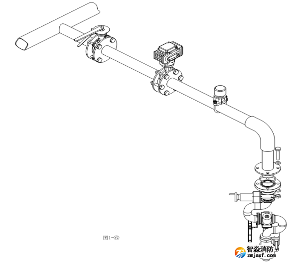 PSKD20电控消防水炮系统安装图