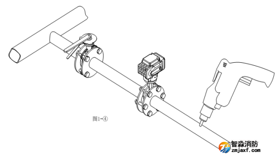 PSKD20电控消防水炮系统安装图