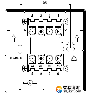 报警按钮端子示意图